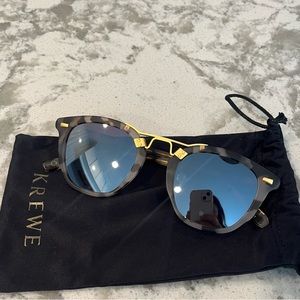 Krewe Sunglasses- Beau style matte malt mirrored 24k. Worn a few times.